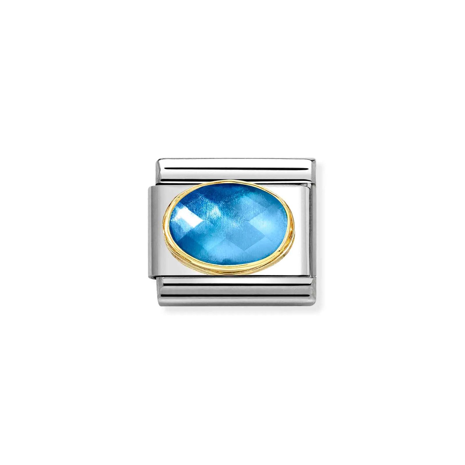 Nomination 030612/038 Classic Blue Faceted Gemstone Steel Jewellery