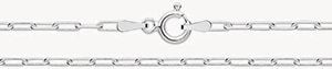 Treasure House Silver Paper Chain Anklet G1371/10