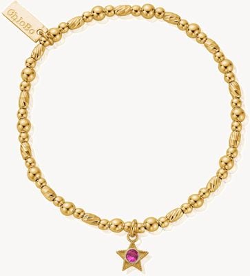 ChloBo July Birthstone Bracelet - 18ct Gold Plated GBBCB3493
