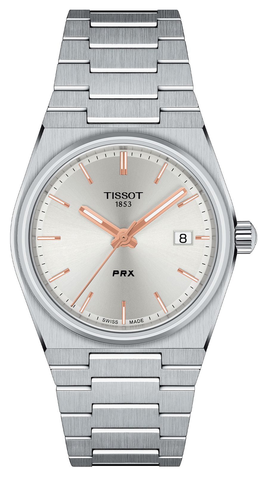 Tissot T1372101103100 PRX Quartz (35mm) Silver Sunray Dial Watch