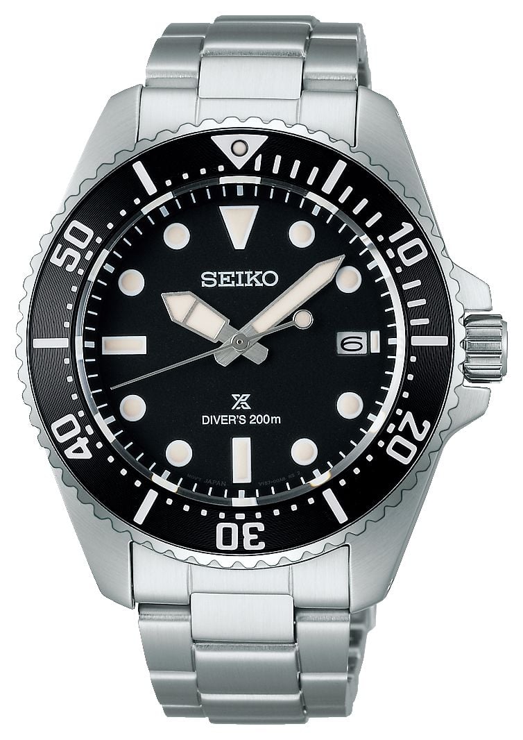 Seiko SNE597P1 Prospex Solar Diver’s In Pure Black (41mm) Watch