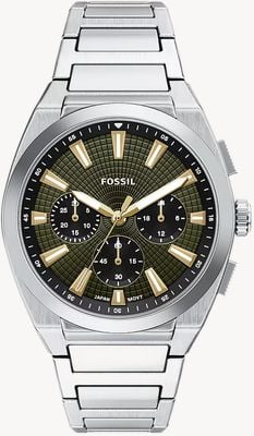 Fossil Everett 44 mm Chronograph Stainless Steel Watch FS6183