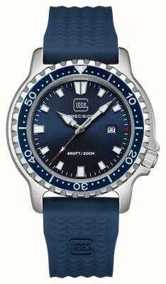 GLOCK Precision Diver (45mm) Blue Sunray Dial / Blue Silicone Strap GW-44-1-22
