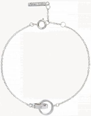 Olivia Burton | The Classics | Silver | Interlink Circle | Bracelet | OBJENB14B
