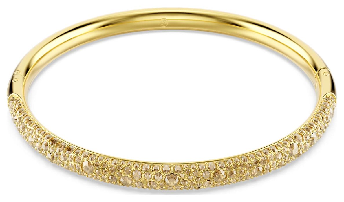 Swarovski 5723337 Sublima Bangle Snow PavÃ©, White, Gold- Jewellery