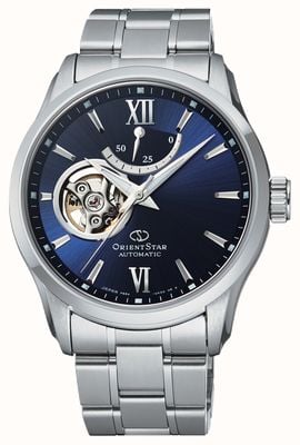 Orient Star Contemporary Open Heart Mechanical (39mm) Blue Dial / Stainless Steel RE-AT0001L00B