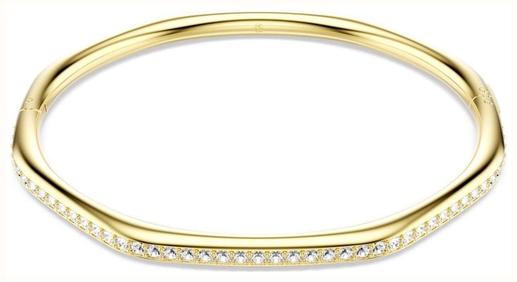 Swarovski Dextera Bangle Octagon Shape, Round Cut, White, Gold-tone M 5724581