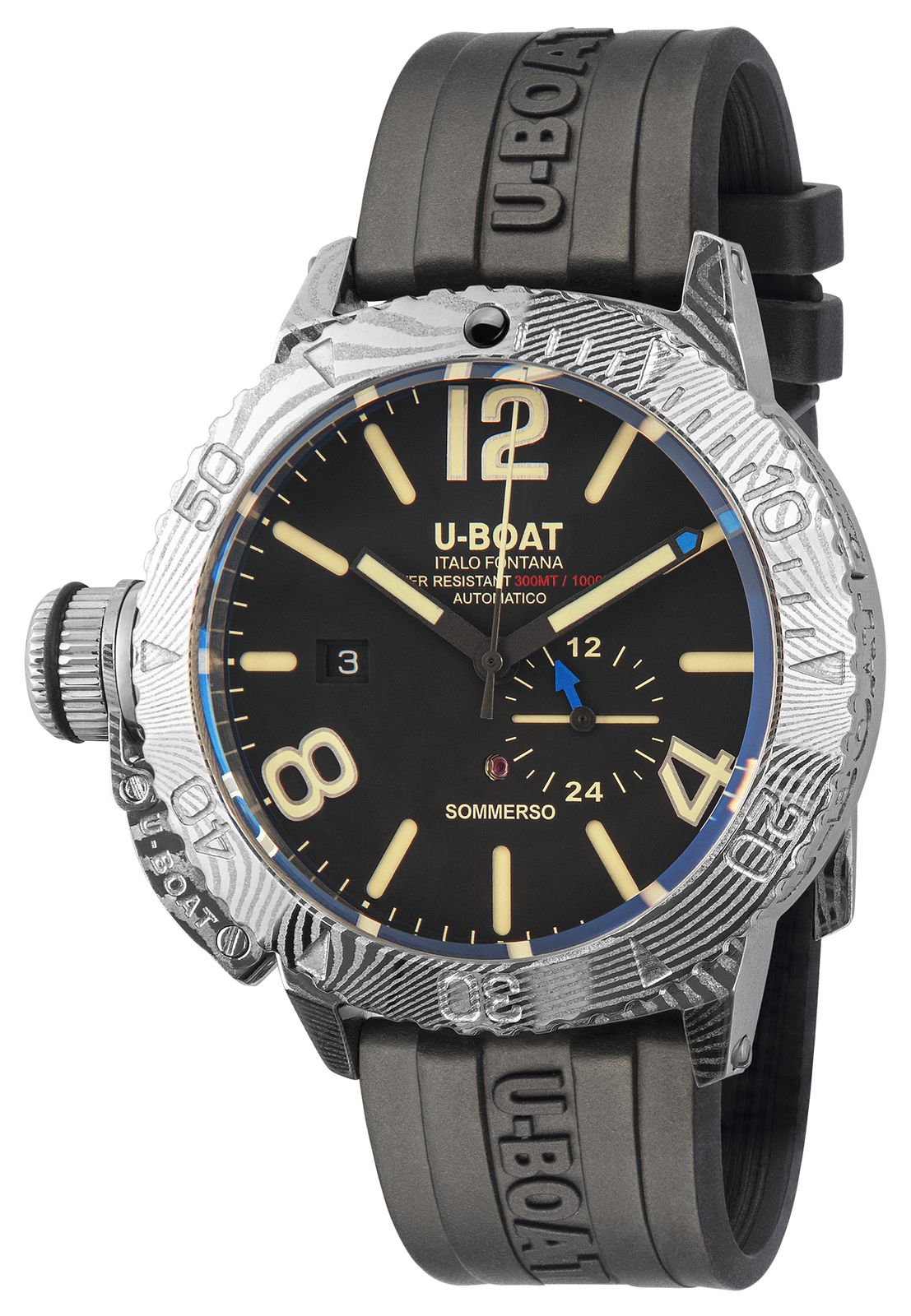 U-Boat 9999 SOMMERSO DAMASCO Automatic (46mm) Three-Level Watch