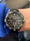 Customer picture of Citizen Men's Promaster Navihawk Radio Controlled A.T Chrono Black Dial Black Leather CB5841-05E