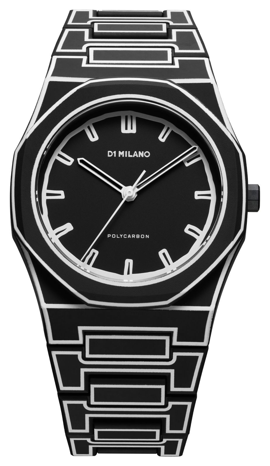 D1 Milano PCBJ33 Polycarbon Black Sketch (40.5mm) Matte Watch