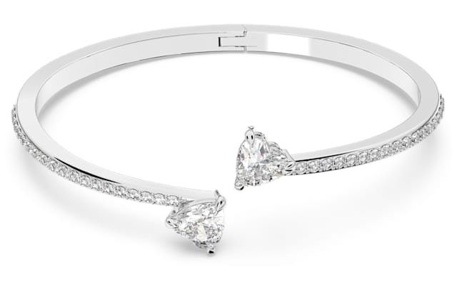 Swarovski 5535289 Attract Soul Bangle Heart Rhodium Plated Jewellery
