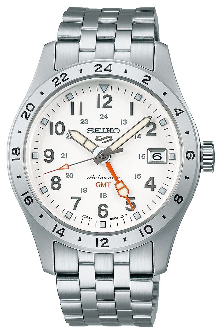Seiko SSK059K1 5 Sports ‘Overwhite’ Field GMT (39.4mm) Watch