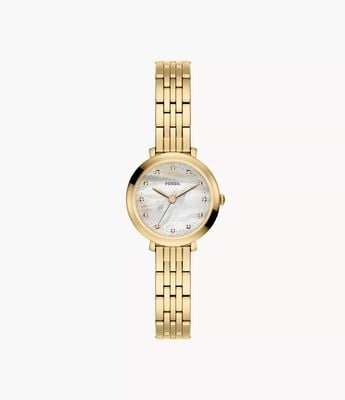 Fossil Heidi 26 mm Three-Hand Gold-Tone Stainless Steel Fossil Watch ES5501