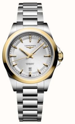 LONGINES Conquest Automatic 18k (30mm) Sunray Silver Dial / Stainless Steel Bracelet L33205706
