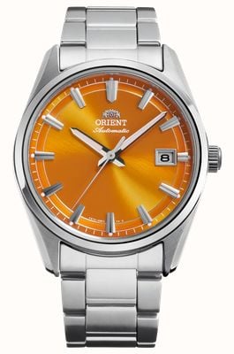 Orient Stretto Date Automatic Limited Edition (38.5mm) Orange Sunray Dial / Stainless Steel Bracelet RA-AC0R08Y30B