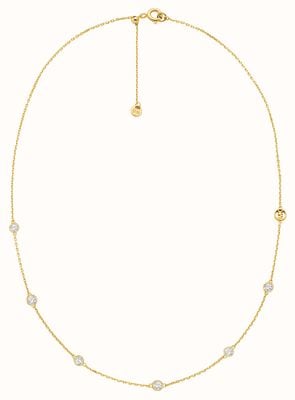 Michael Kors KORS BRILLIANCE Gold-Plated Cubic Zirconia Necklace MKC1714CZ710