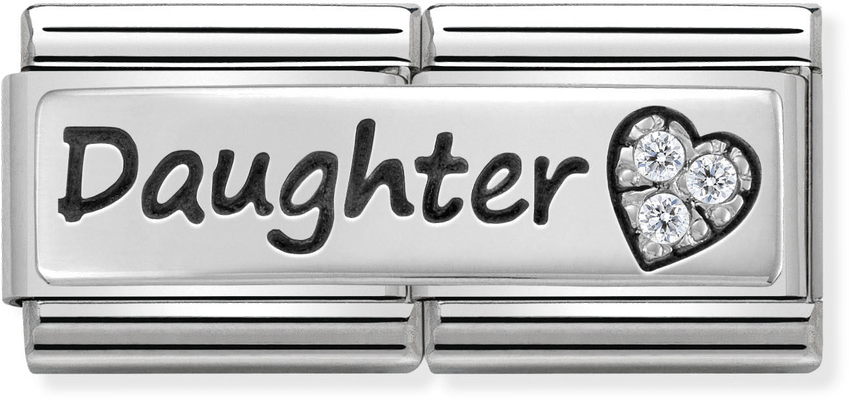 Nomination Classic Daughter Sterling Silver & Steel Charm 330731/02