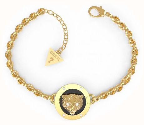 Guess Lion Charm Bracelet Gold Womens Jewellery JUBB01363JWYGBKL