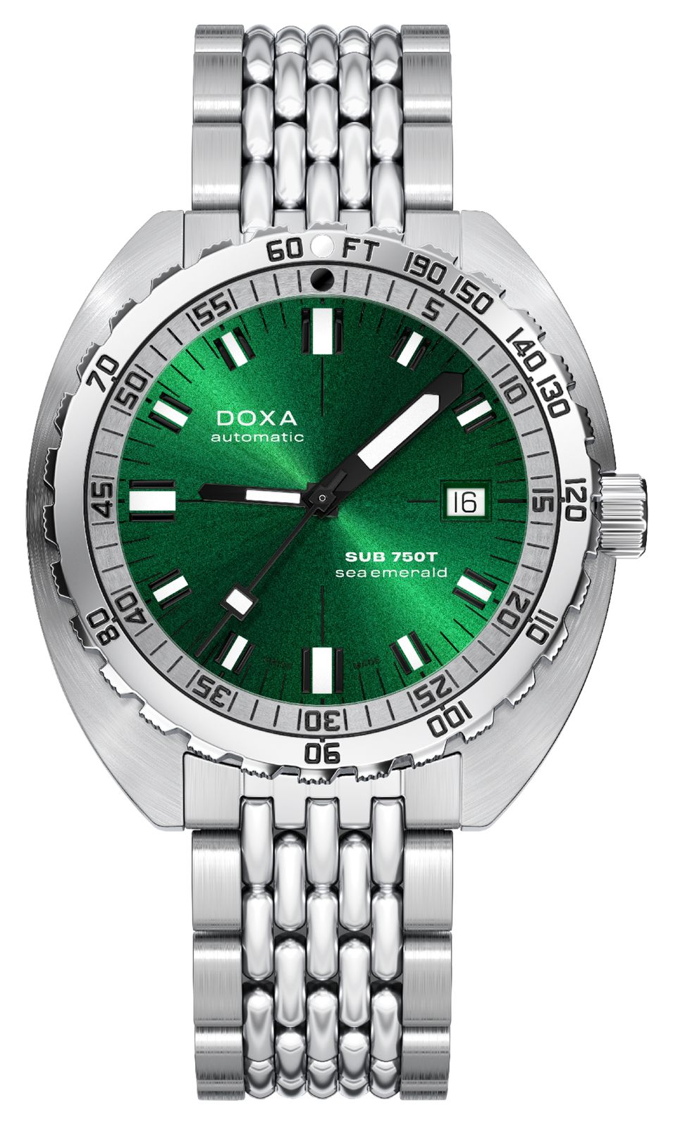 DOXA 825.10.131.10 SUB 750T Sea Emerald (45mm) Green Sunray Watch