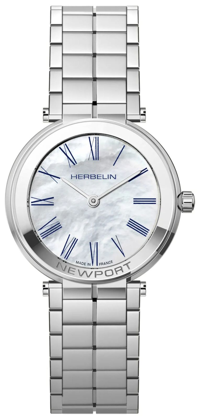 Herbelin 16922B09 Ladies Newport Slim (32mm) White Mother-of Watch