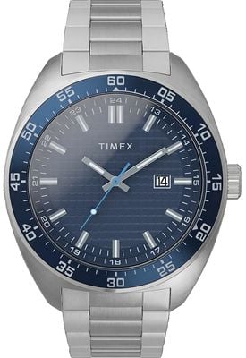 Timex Timex Trend Men's Weston 45mm Stainless Steel Bracelet with Blue Dial TW2Y88900