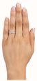 Round Brilliant Natural Diamond Platinum Trilogy Ring JM1401 - alternate view 4