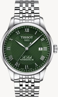 Tissot Le Locle Powermatic 80 (39mm) Green Dial / Stainless Steel Bracelet T0064071109300