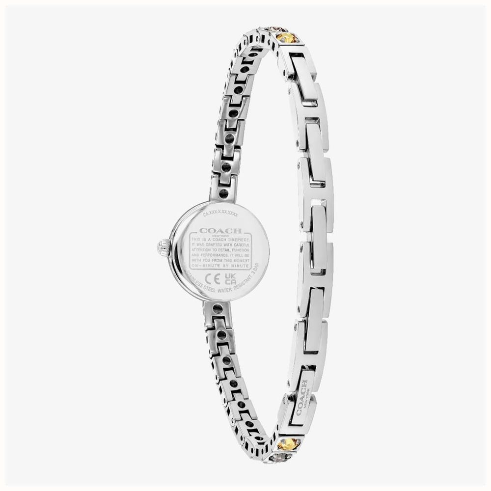 Coach Ladies Iris Silver Dial Multi Colour CZs Tennis Bracelet Watch 14504722 - alternate view 3