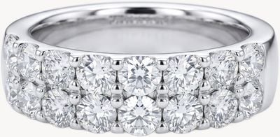 Clarity Jewellery 9ct White Gold Lab Grown Diamonds 3.08ct Double Row Ring J41596