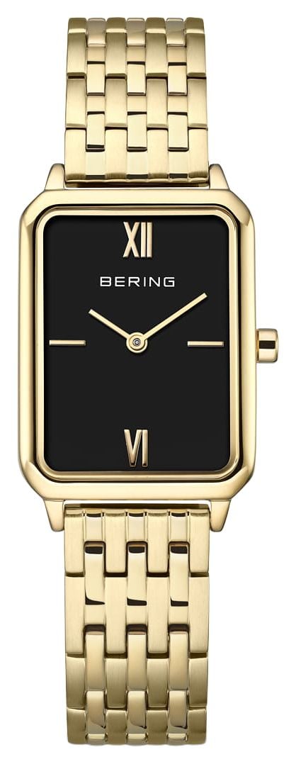 Bering 17423-732 Classic Quartz (23mm) Black Dial / Gold PVD Watch