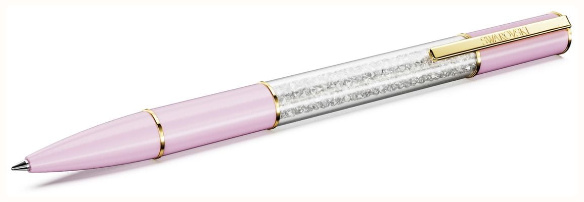 Swarovski Crystalline Lustre Ballpoint Pen Pink White Crystals Gold-Tone Plated 5693725
