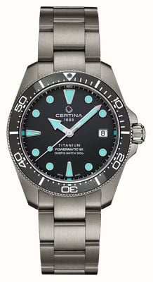 Certina DS Action Diver Powermatic 80 (38mm) Grey Dial / Titanium Bracelet C0488074408100