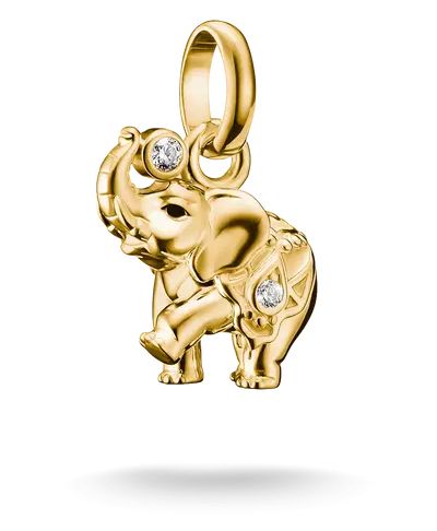 Thomas Sabo CC1327-M05-14 Women Elephant Gold Charm Connect Jewellery