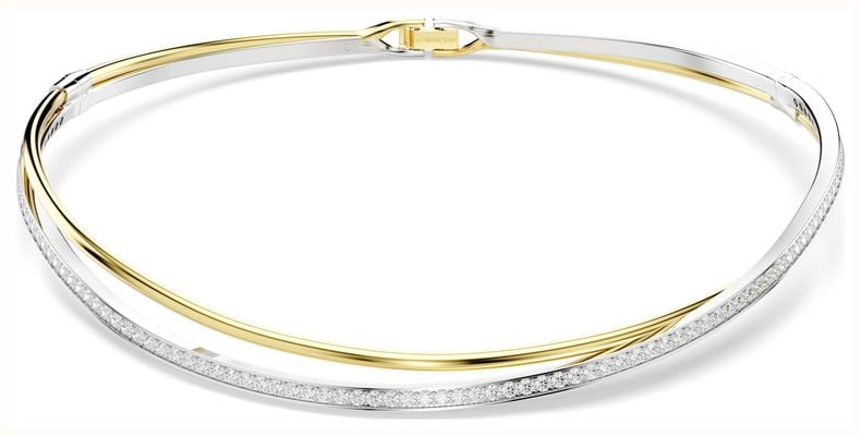 Swarovski Hyperbola Choker Necklace White Crystals Mixed Metal Finish 5702409