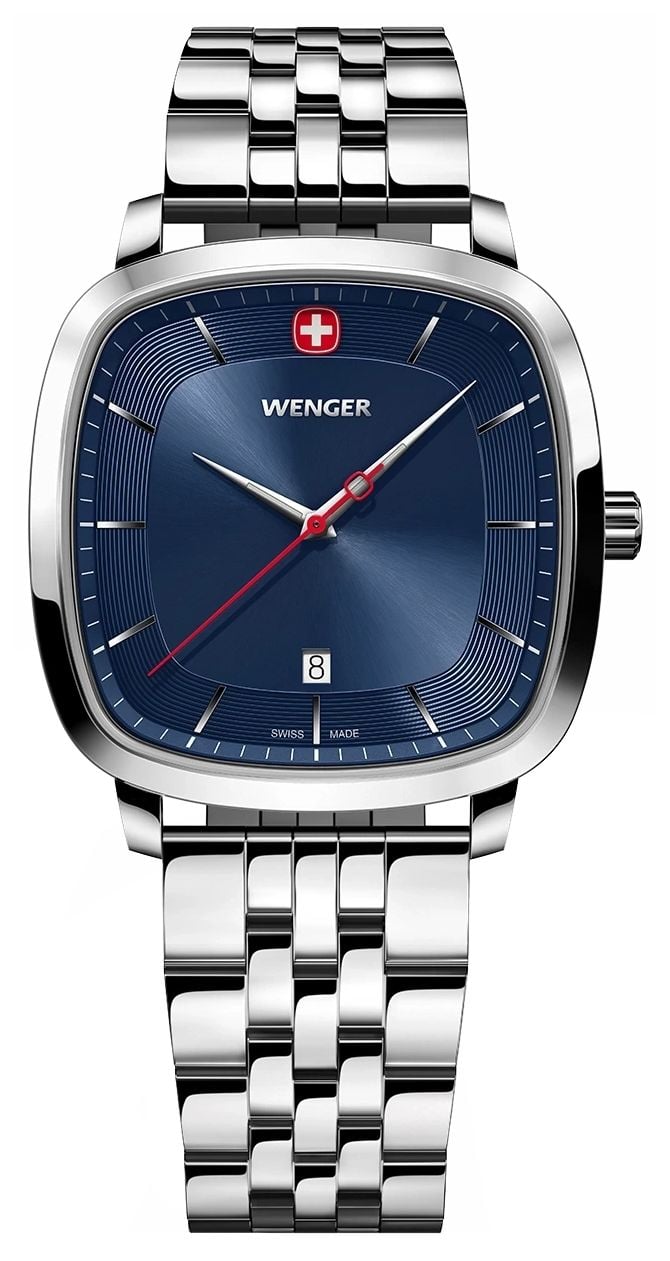 Wenger 01.1921.103 Vintage Classic Quartz (37mm) Blue Watch