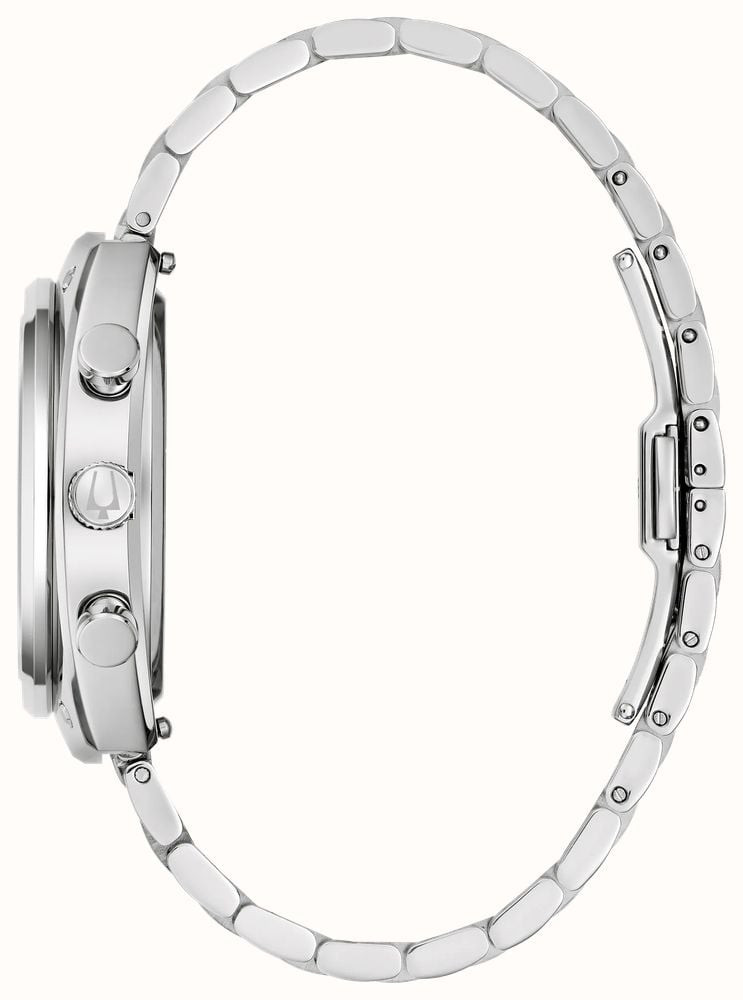 Bulova SHELBY Racer Chronograph Limited Edition (40.5mm) Silver Dial / Stainless Steel Bracelet 96K118 - alternate view 3