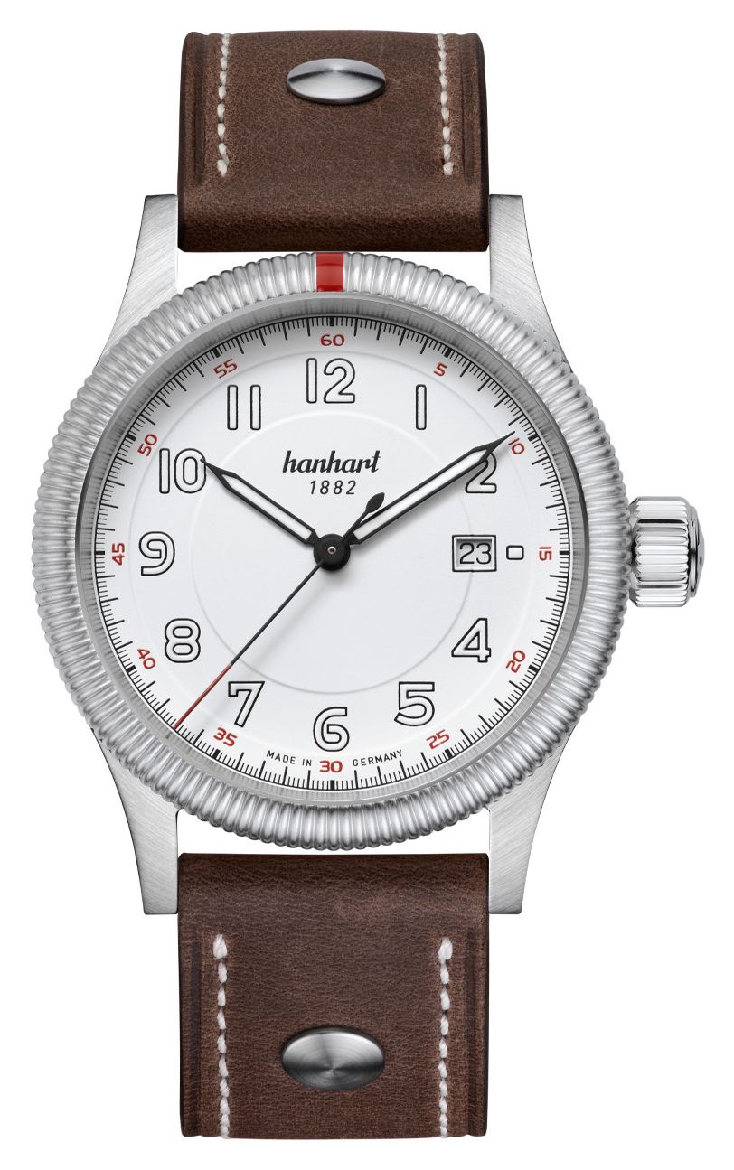 Hanhart 762.200-0110 PIONEER One Automatic (42mm) White Dial Watch