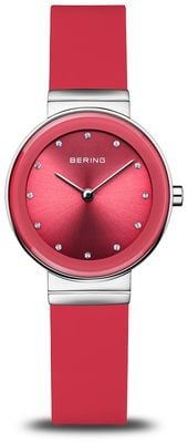 Bering Women's Classic (29mm) Red Dial / Red Silicone Strap 10129-503