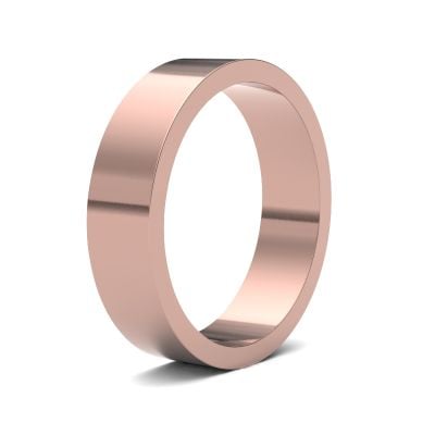 James Moore Wedding Ring  | 5mm | Light | Size Flat | AG_5GLF-18R AG_5GLF-18R