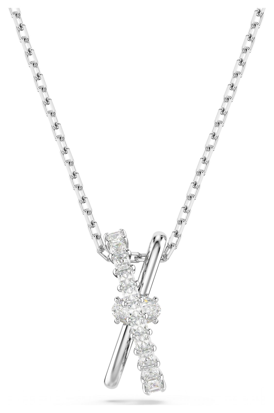 Swarovski 5689723 Hyperbola Pendant Necklace White Crystals Jewellery