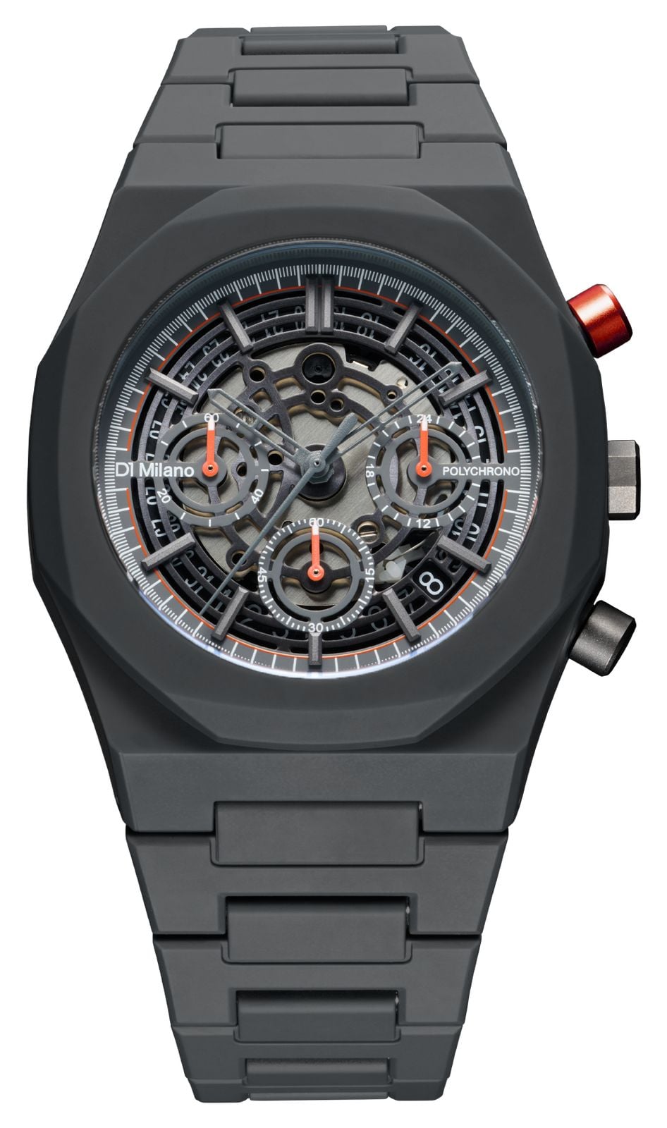 D1 Milano PHBJ10 Polychrono Model K (40.5mm) Skeleton Dial Watch