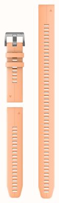Garmin QuickFit 22 Watch Strap Only - Shell Pink Silicone (3-piece Dive Set) 010-13403-00