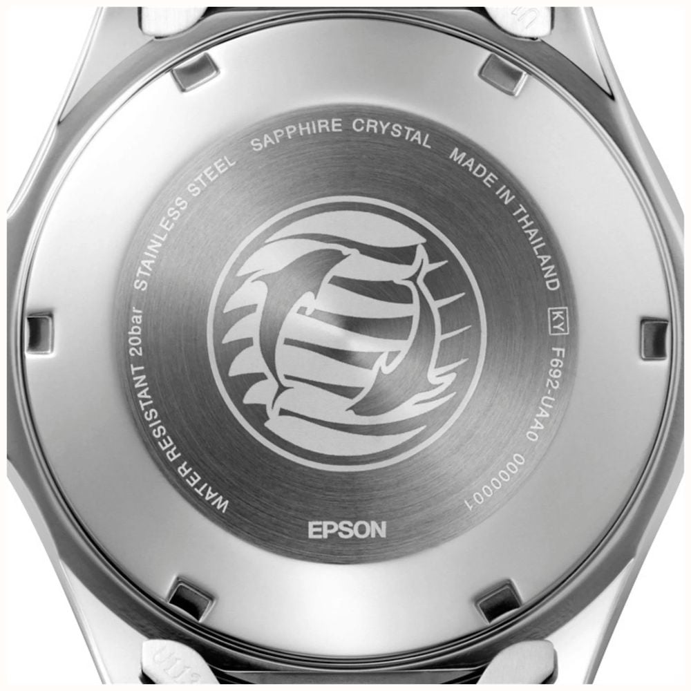 Orient Men's Automatic Dive Mako Kamasu Orange Sunburst Dial Stainless Steel Bracelet Sapphire Crystal RA-AA0826Y39B - alternate view 6