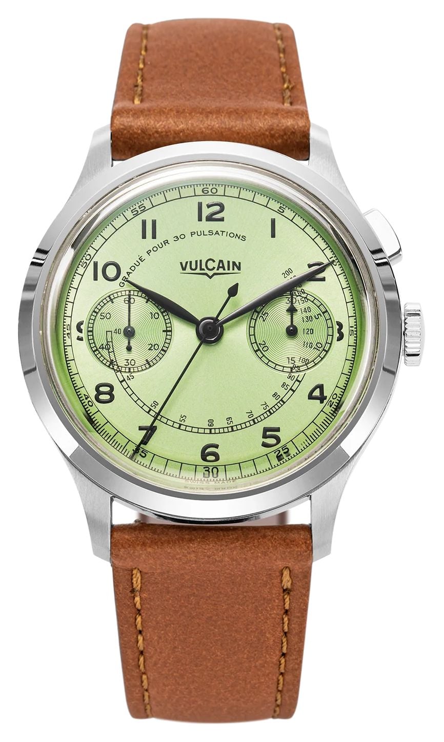 Vulcain 650167A98.BAC207 Monopusher Heritage Manual Winding Watch