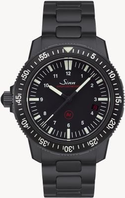 Sinn EZM 3 S TEGIMENT (41mm) Black Dial / Black Hard Coating Bracelet 603.020 H-LINK