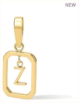 D.LOUISE Gold Tone Floating Initial Pendant - Z CH-18-26
