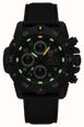 Luminox Master Carbon SEAL Auto Chrono 3880 Series (45mm) Black Dial / Black Technical Matrix Leather Strap Watch XS.3881 - alternate view 2