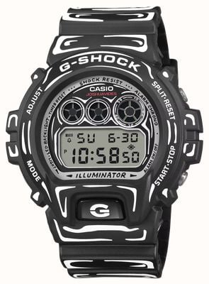 Casio G-Shock 6900 Series - Joshua Vides Collaboration (50mm) Positive Digital Display / Black Resin Band DW-6900JV-1ER