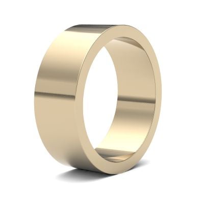 James Moore Wedding Rings | 18ct Yellow Gold | 7mm | Light | Flat | AG_7GLF-18Y