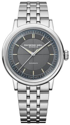 Raymond Weil Millesime Automatic Central-Seconds (39mm) Anthracite Dial / Stainless Steel Bracelet 2925-ST-60011